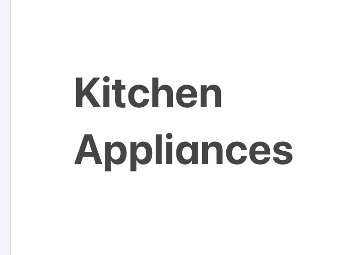 Kitchen Appliances