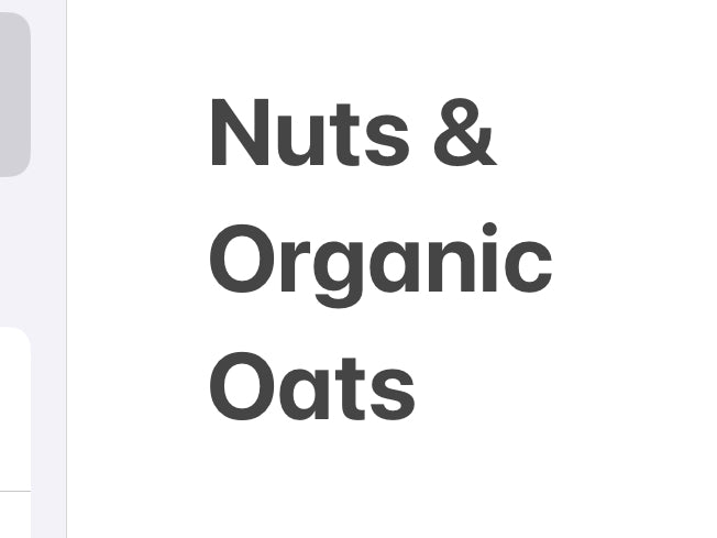 Nuts & Organic Oats