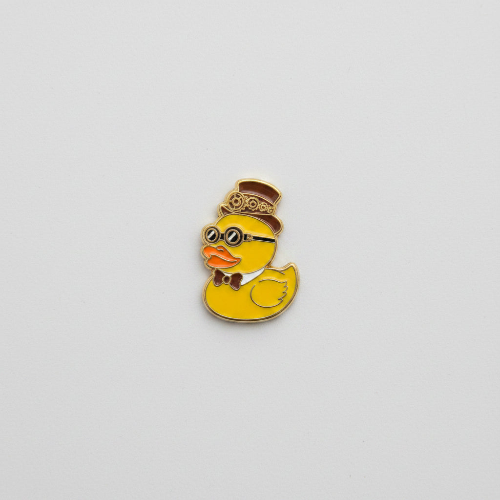 Steampunk Rubber Duck Brooch