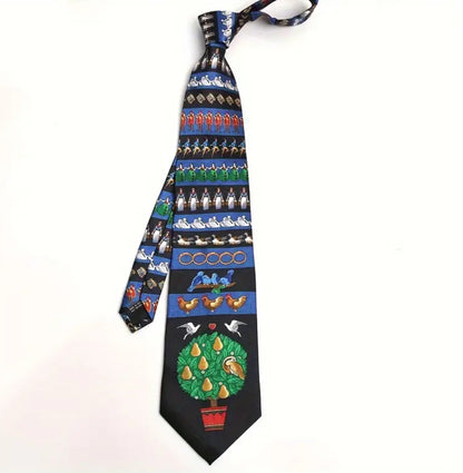 Christmas Partridge in a Pear Tree neck tie