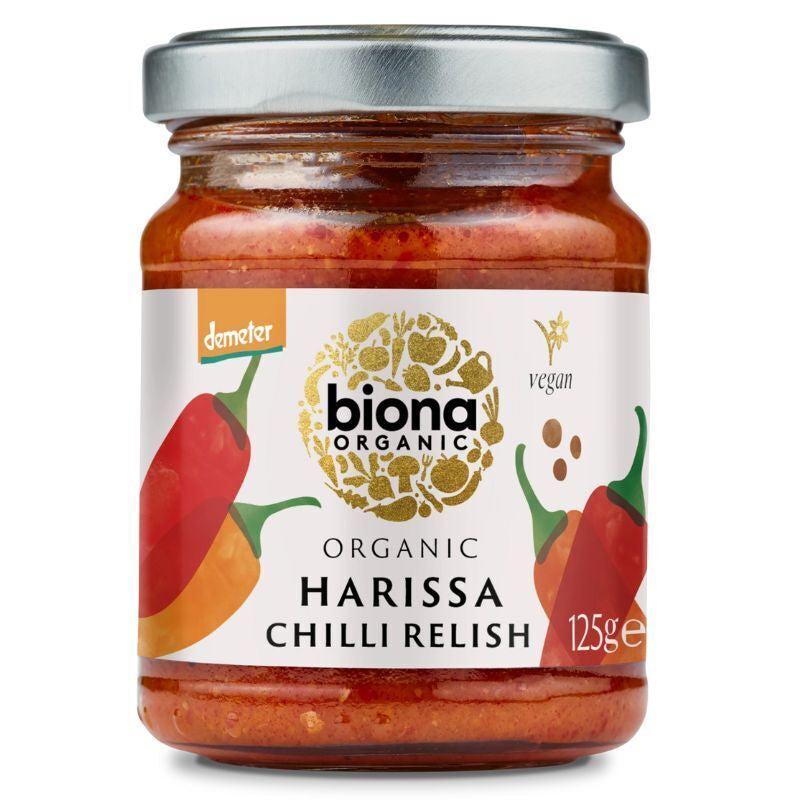 Biona Organic Harissa Chilli Relish 125g