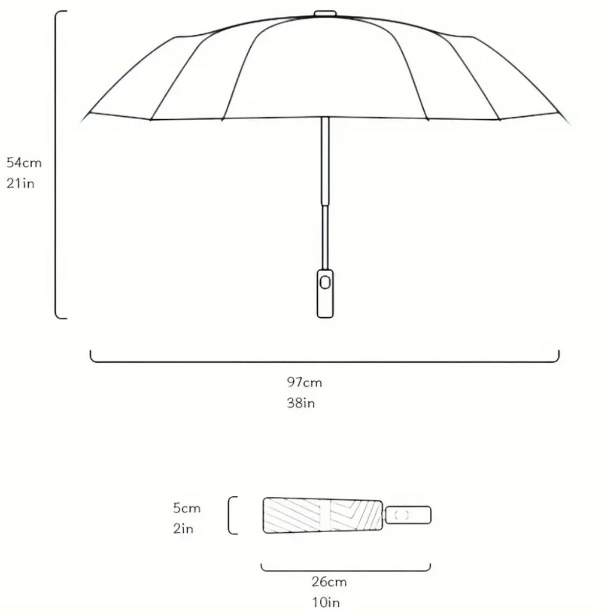 Parapluie transparent à motifs de notes de musique