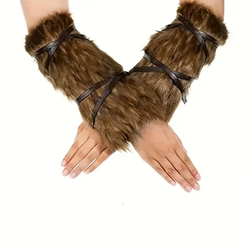 Viking Fur Arm Sleeves