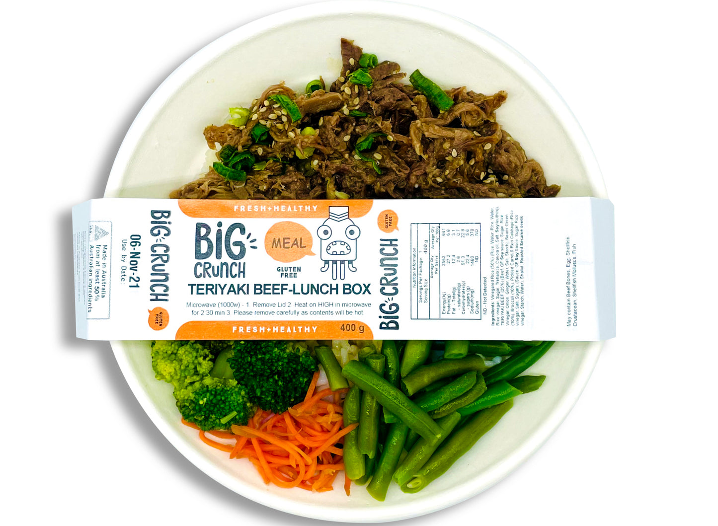 Teriyaki Beef and Veggie Rice Bowl  400g