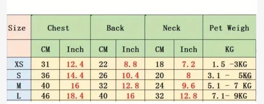 T-shirt de sécurité pour animaux de compagnie