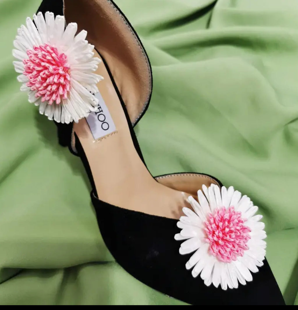 Clips de chaussures marguerites