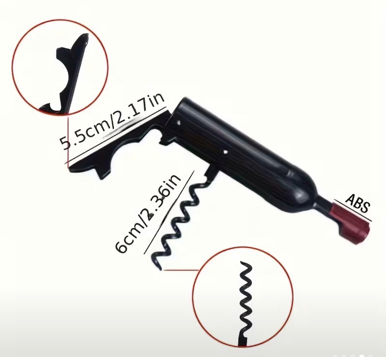 Wine/Beer Bottle Opener & Corkscrew