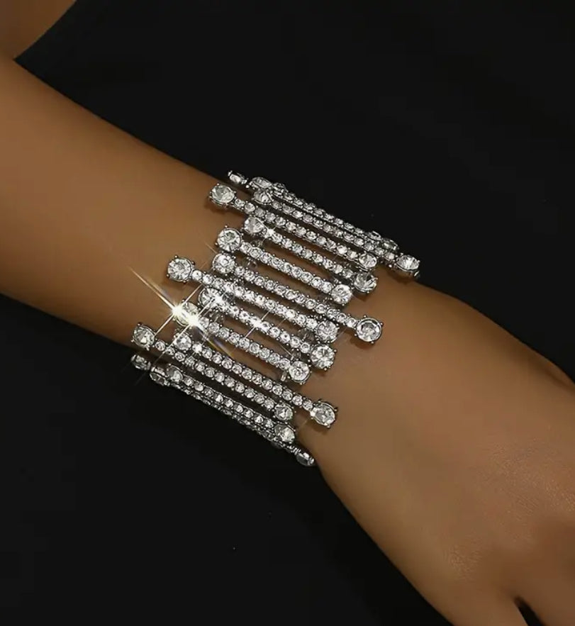 Diamonte elastic bracelet