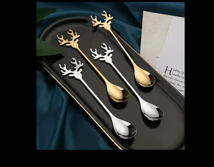 Gleaming Antler Teaspoons