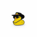 Cowboy Rubber Duck Brooch with chain