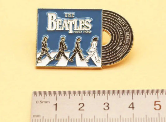 Abbey Rd Vinyl Record Brooch Pin