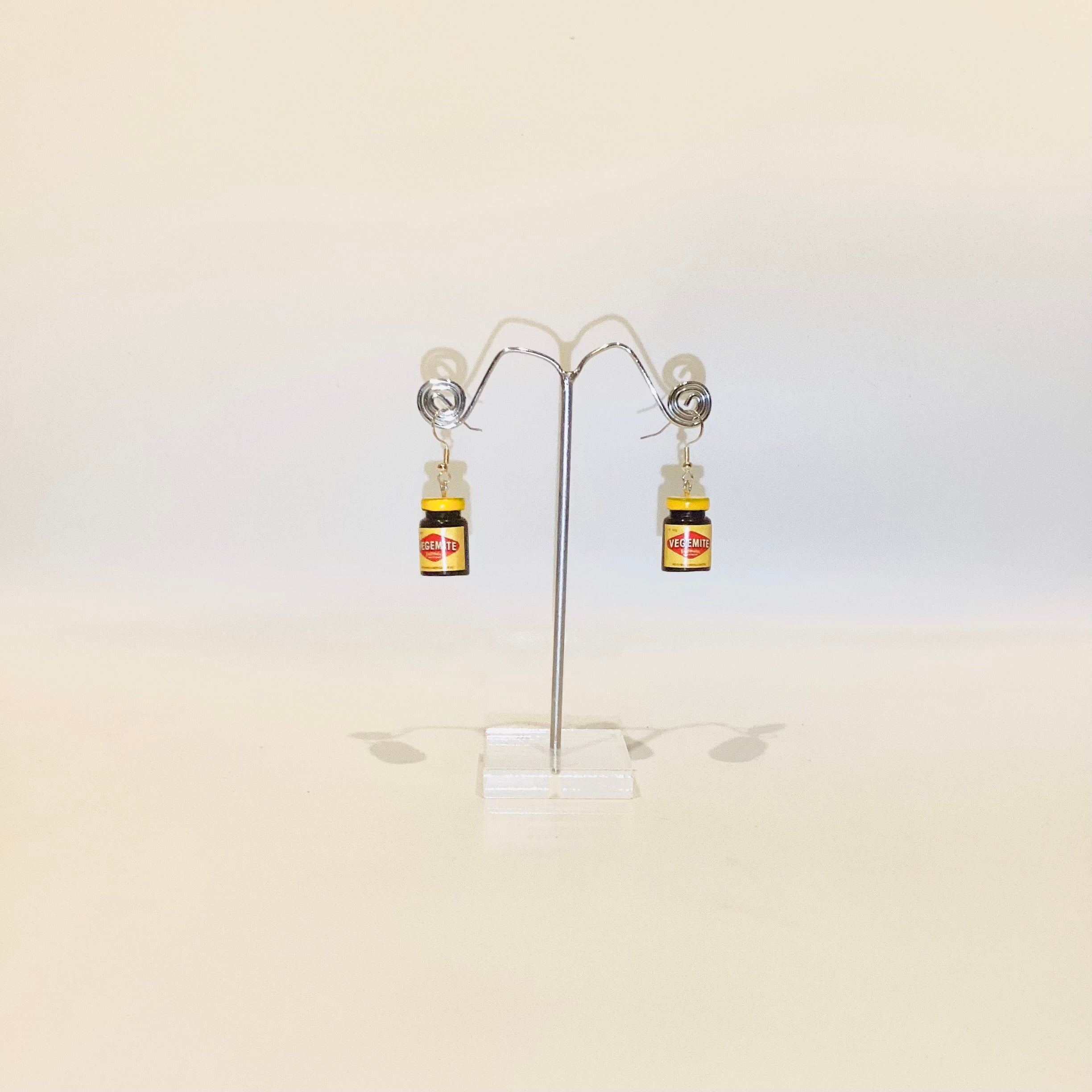 Vegemite sterling silver earrings