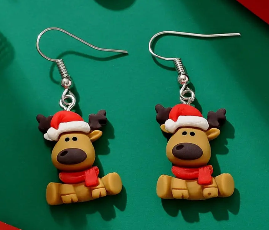 Christmas Reindeer Earrings