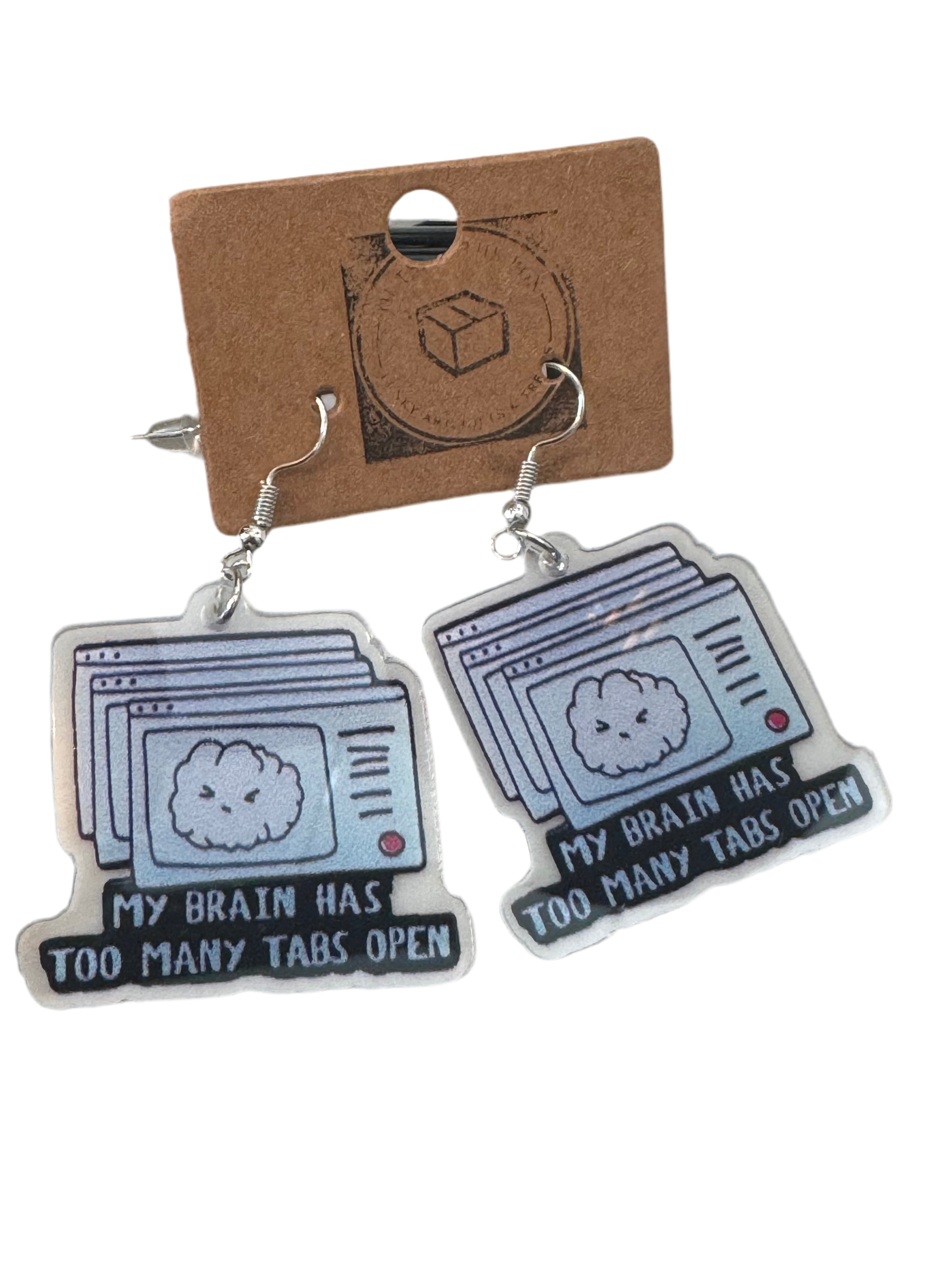 Too many tabs earrings