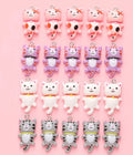 Acrylic Striped Cat Charm