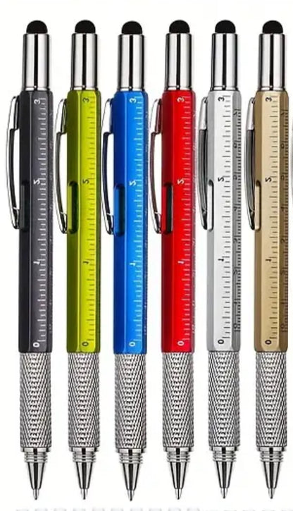 6-in-1 Tool Ballpoint Pen (Yellow or Blue)