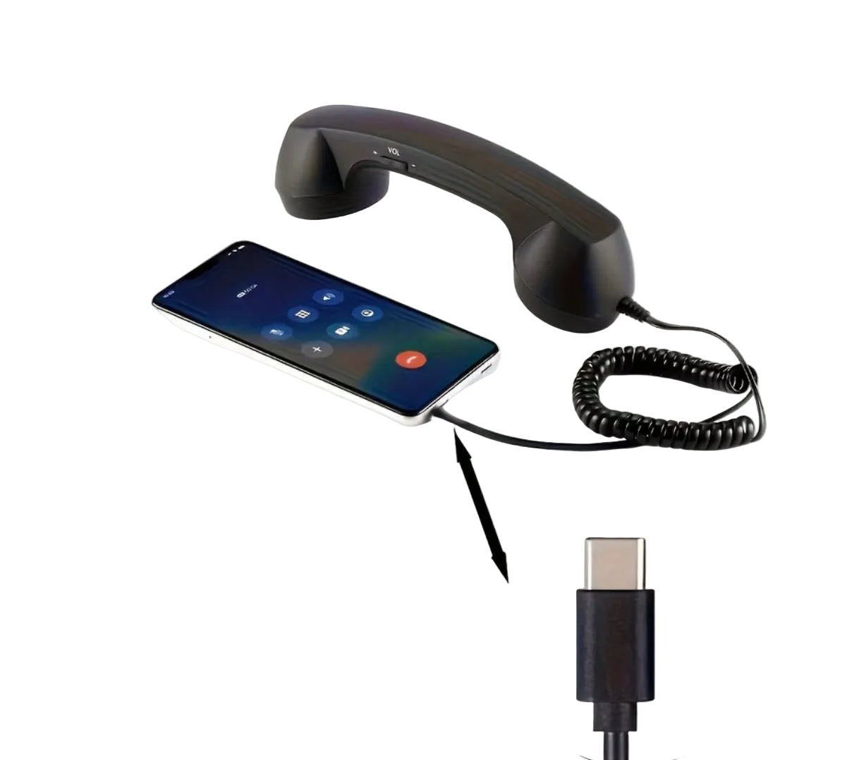 Black mobile phone Handset