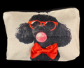Black Poodle pouch case