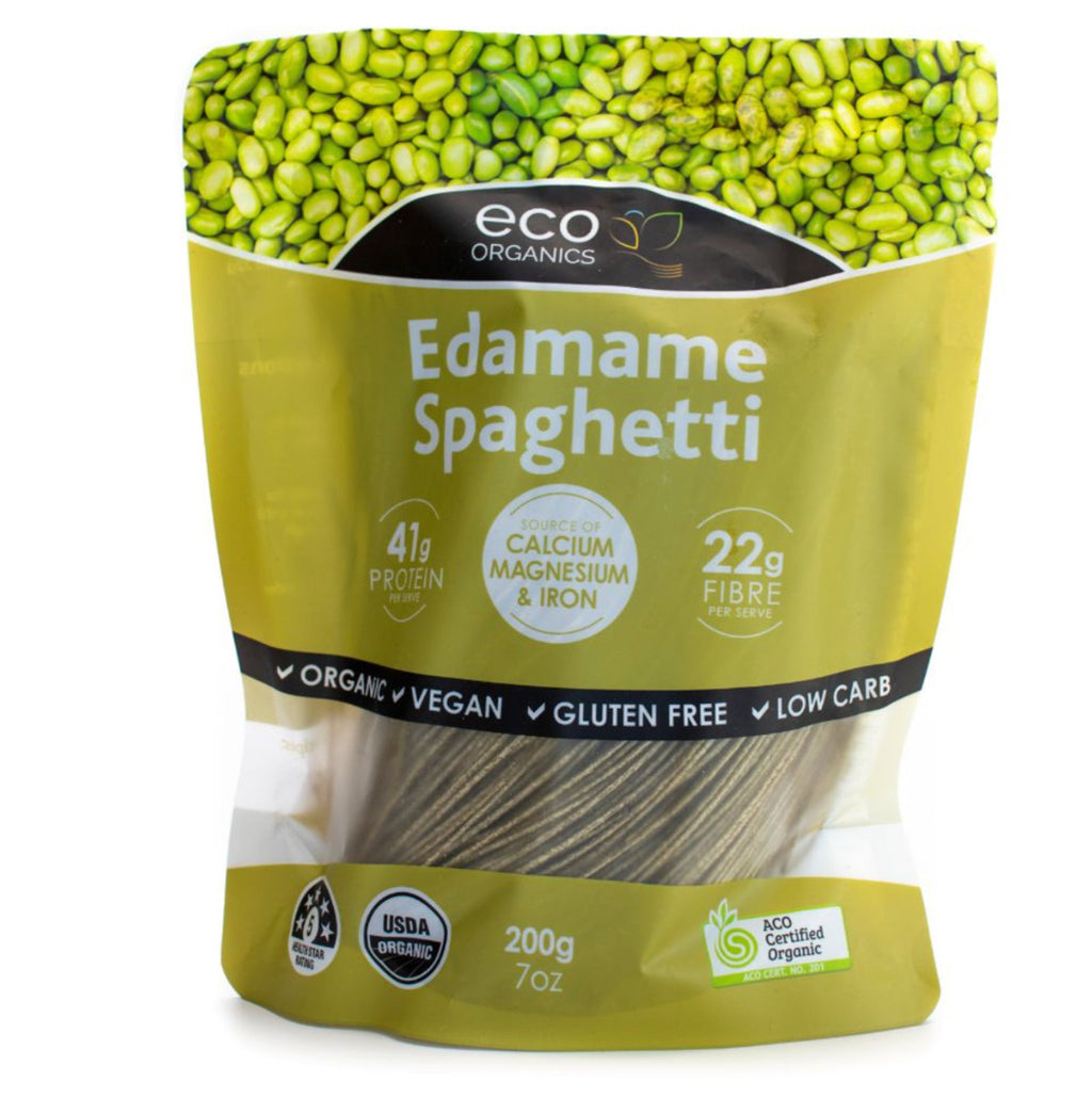 Spaghettis aux edamames bio