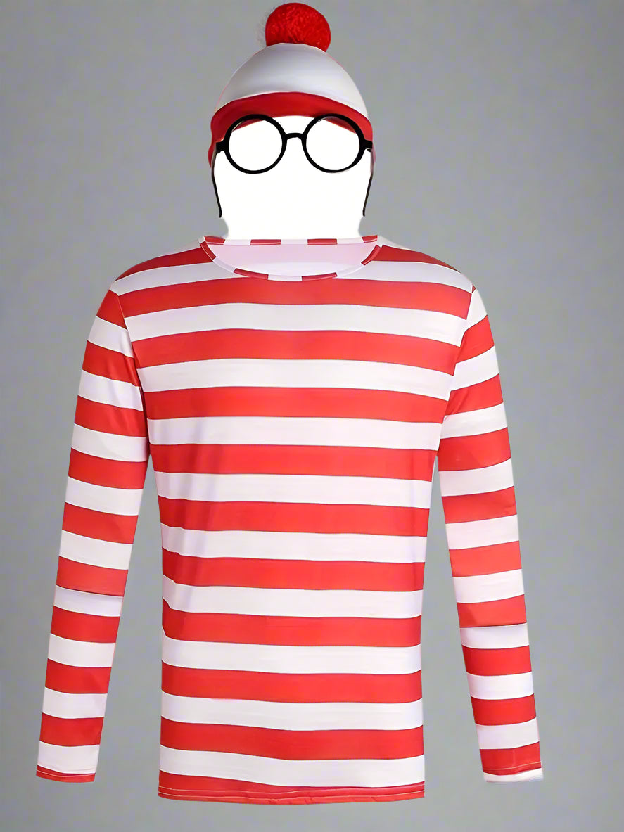 Where’s Wally Men’s Costume (3-piece set)