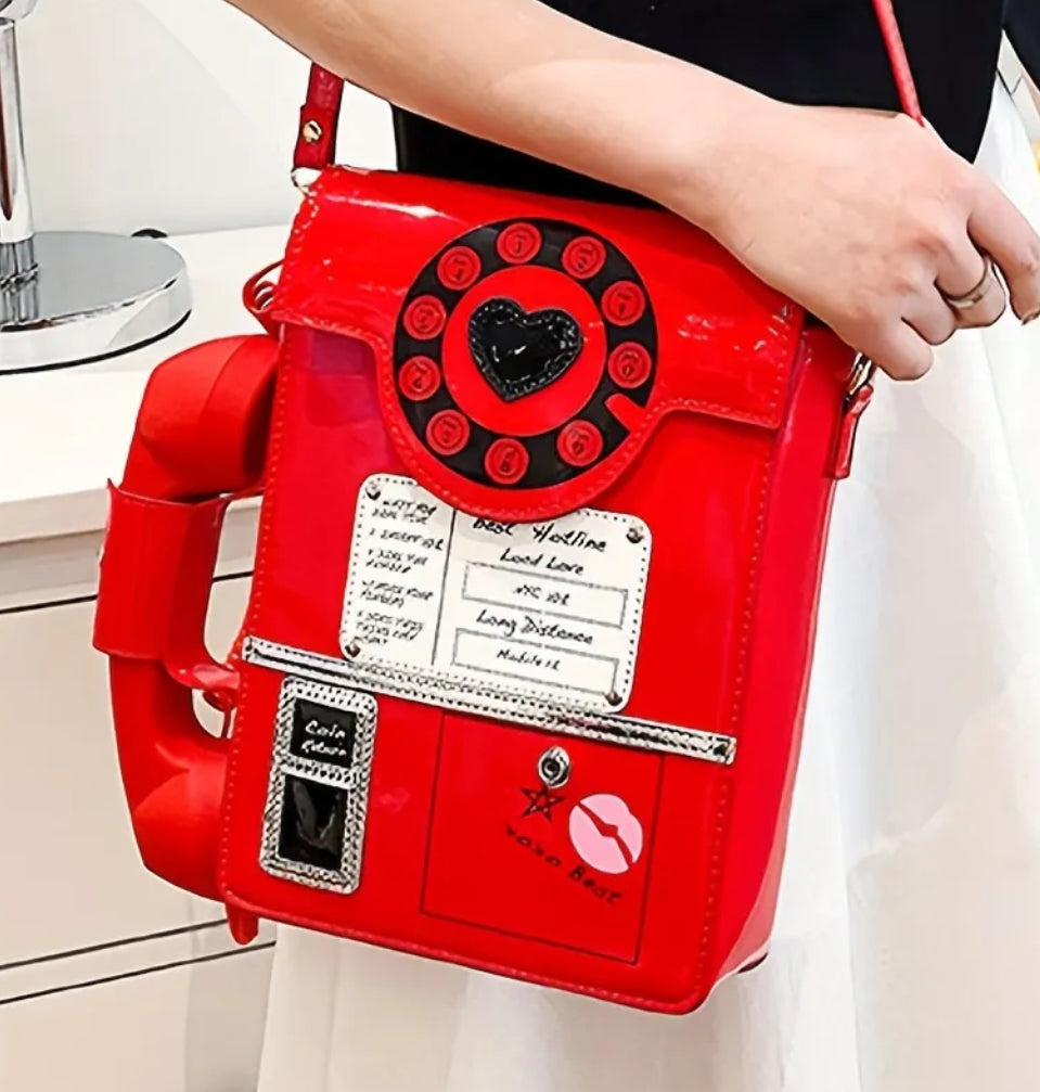 Sac de téléphone rouge (répond aux appels !)