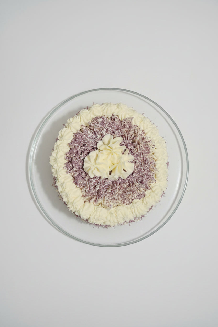 6 inch Iced Plant-Based Vanilla Cake (GF, V, EF, DF) - SINGLE Layer