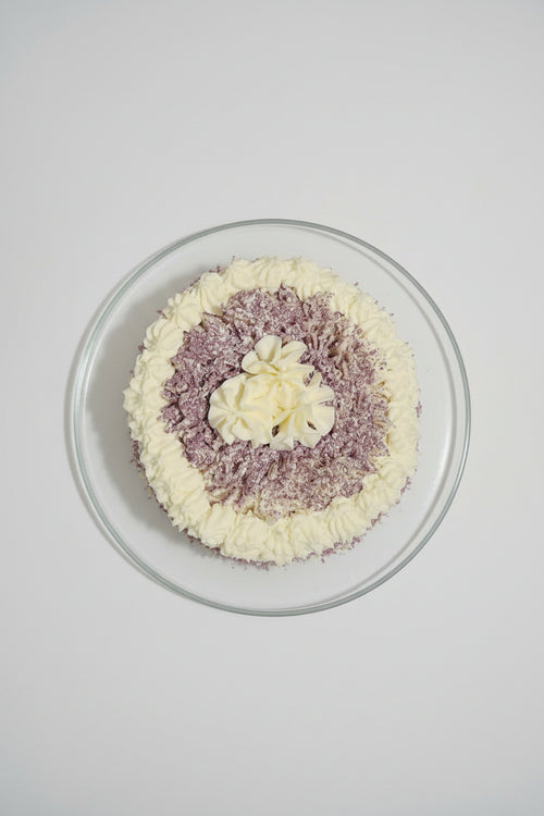 6 inch Iced Plant-Based Vanilla Cake (GF, V, EF, DF) - SINGLE Layer
