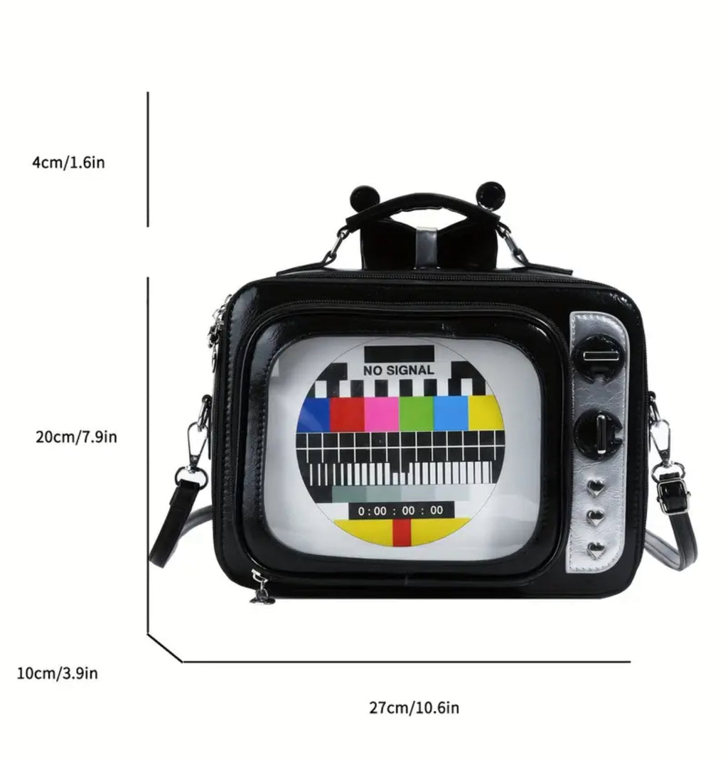 Retro TV handbag (Red)