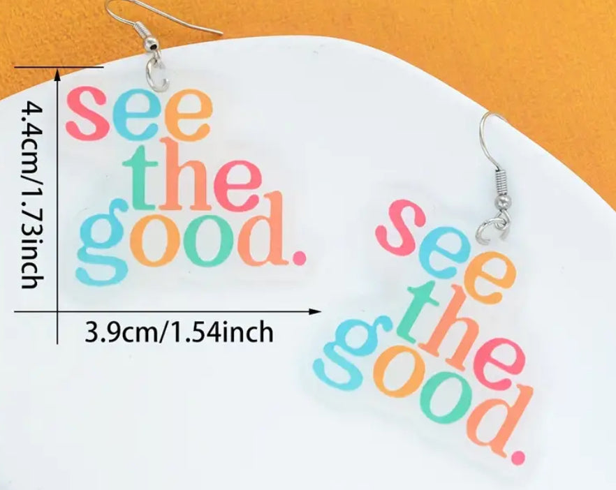 Boucles d'oreilles « Voir le bien »