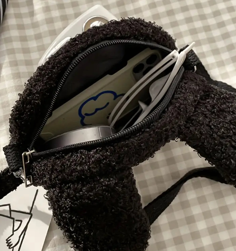 Soft Black Cat Bag