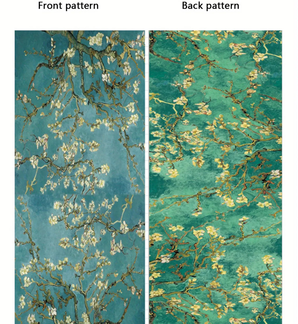 Écharpe double face Fleurs de Prunier