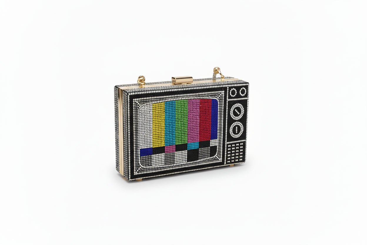 Retro Diamante TV Handbag