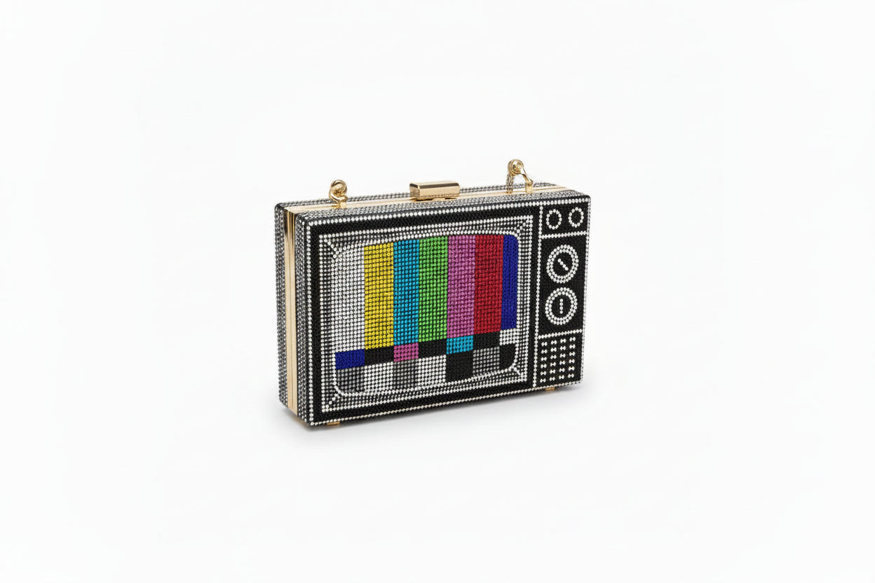 Retro Diamante TV Handbag