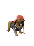 Hipster Bulldog statue