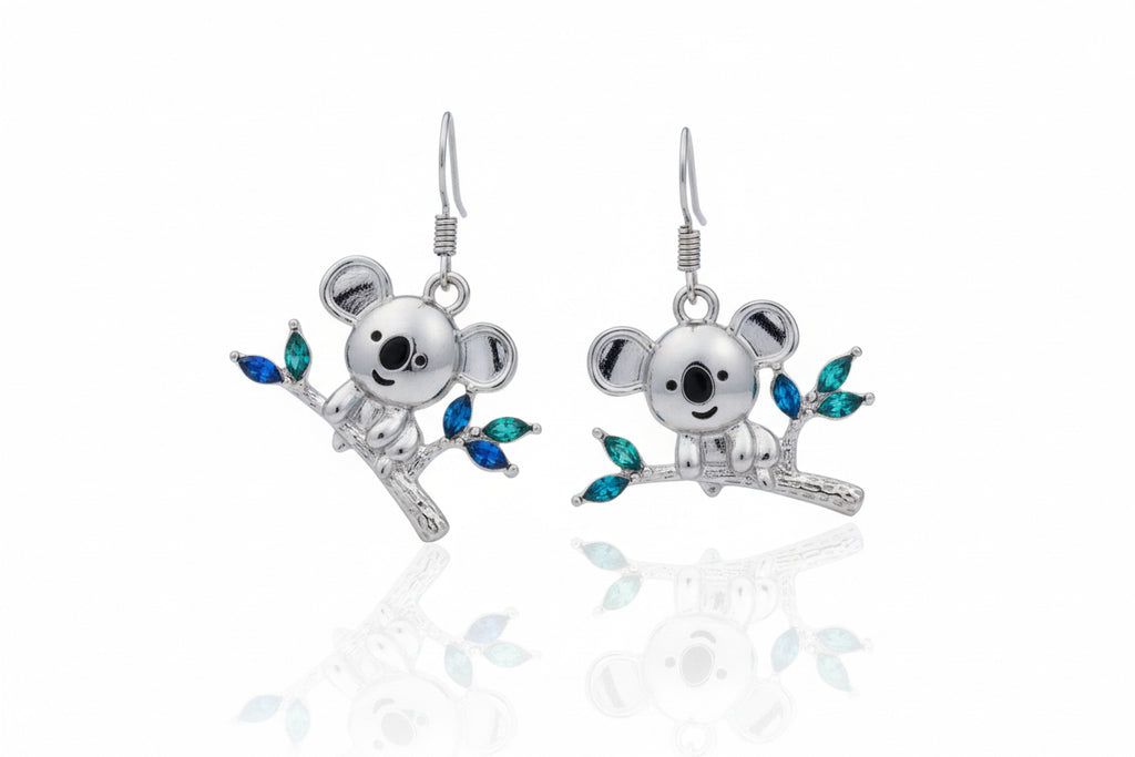 Koala on Branch Earrings