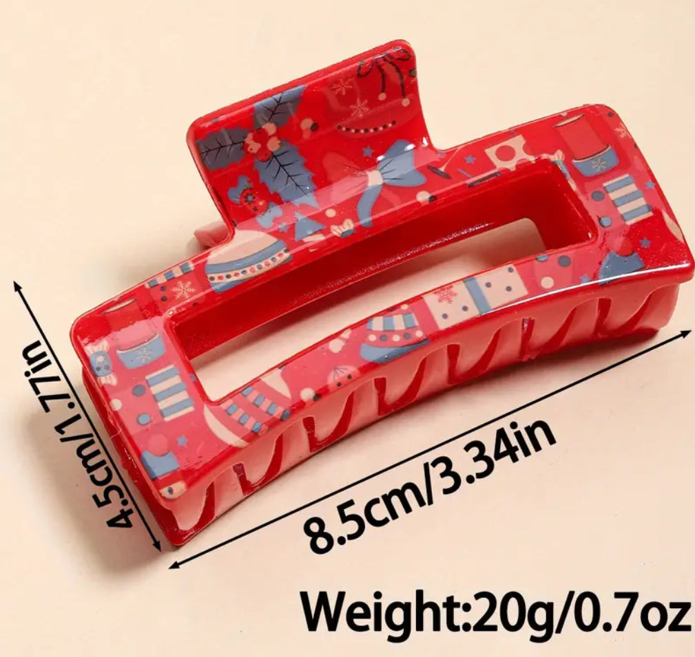 Pince à cheveux griffe de Noël