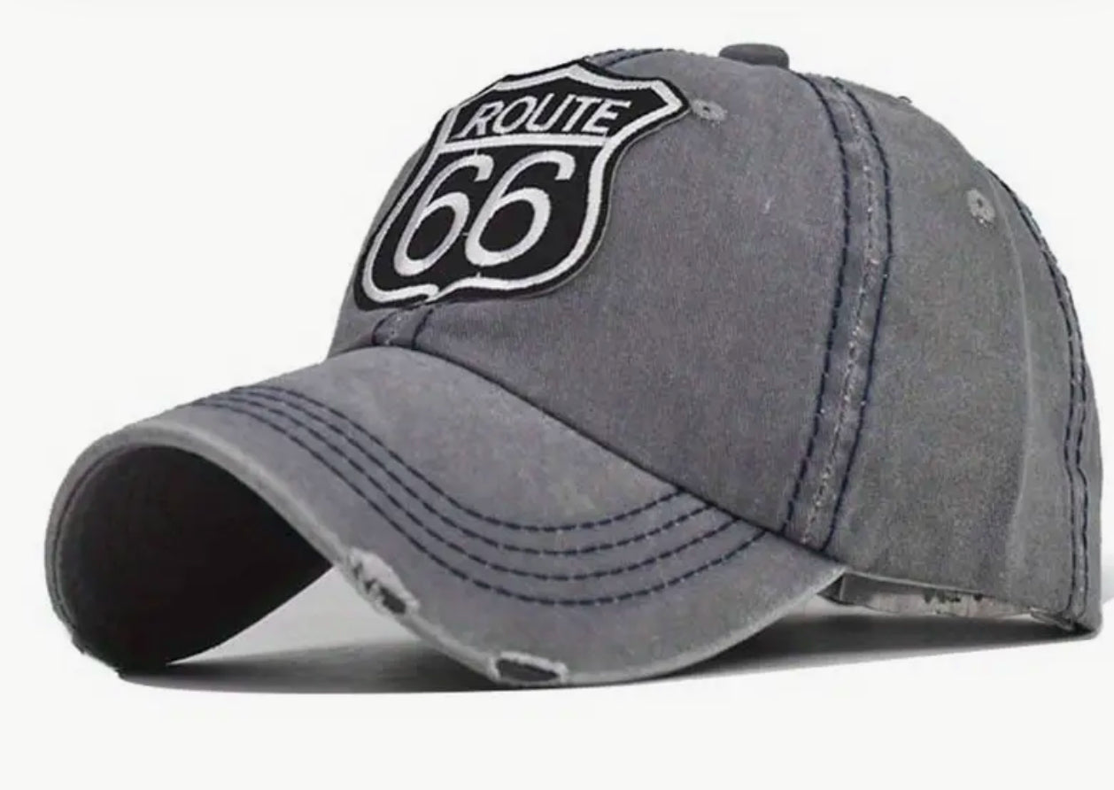 Embroidered Route 66 cap