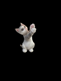 Playful grey cat
