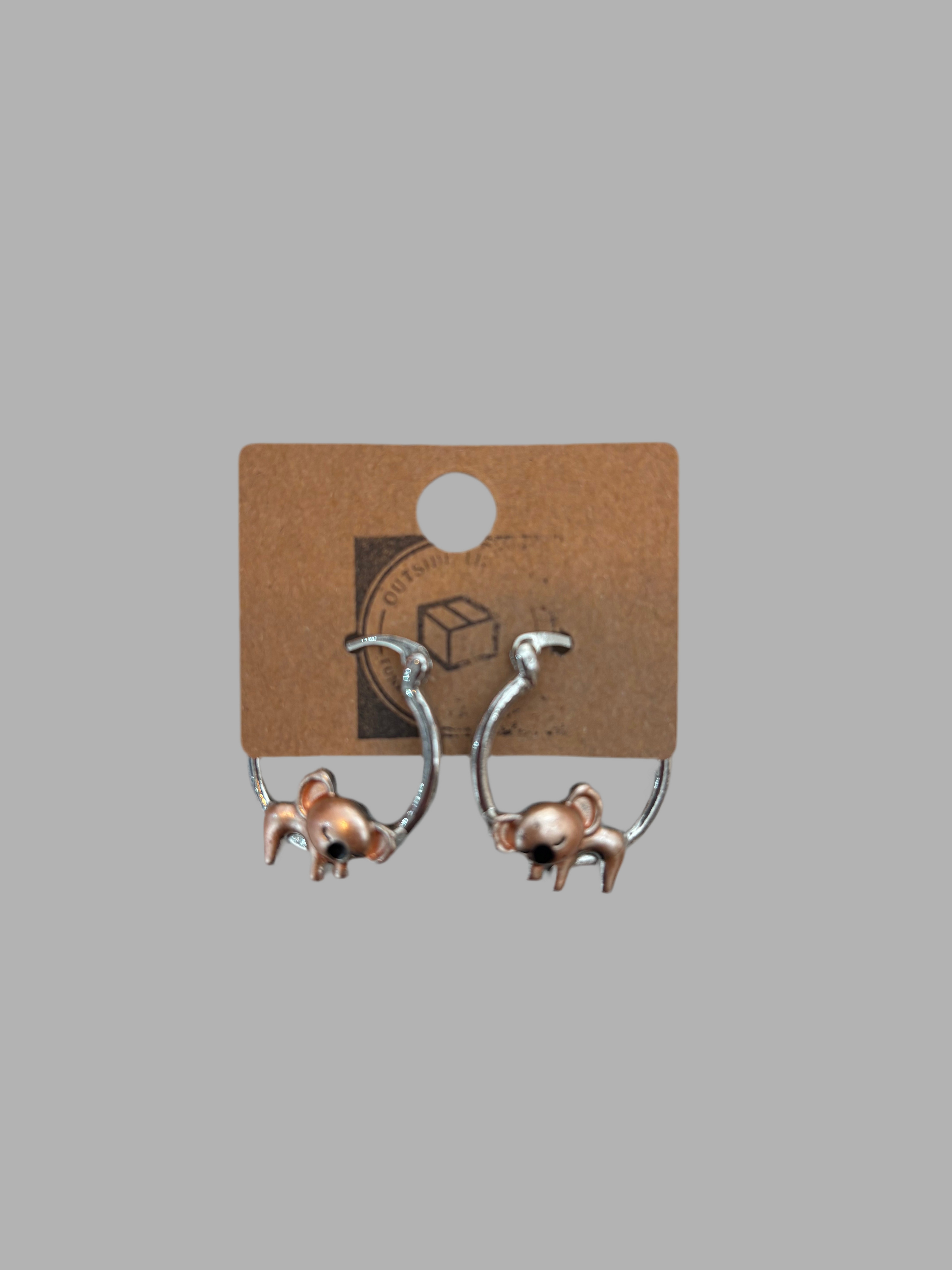 Sleeping koala earrings