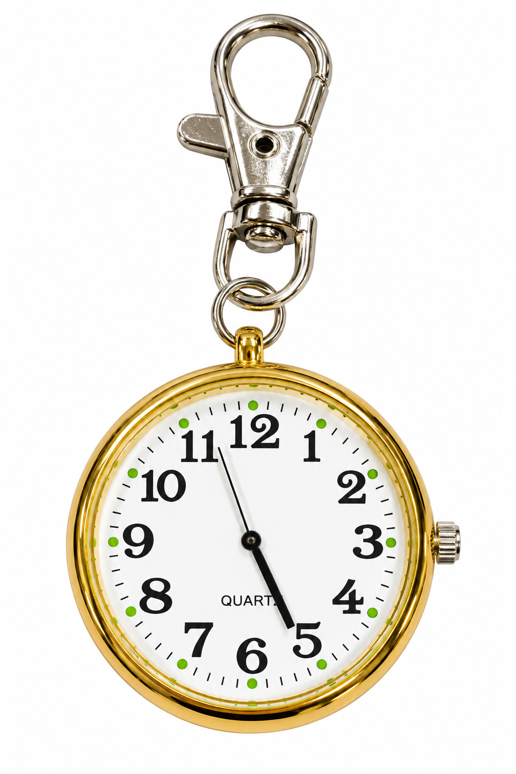 Golden Metal Quartz Fob Watch 5 cm