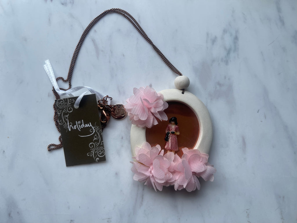 Collier artisanal chaîne en or rose 80 cm