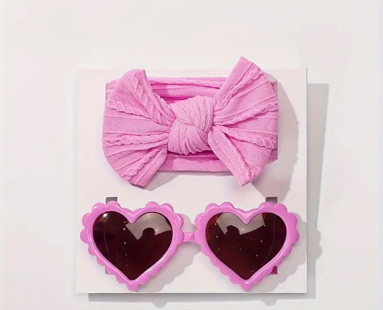 Bow headband and sunglasses set