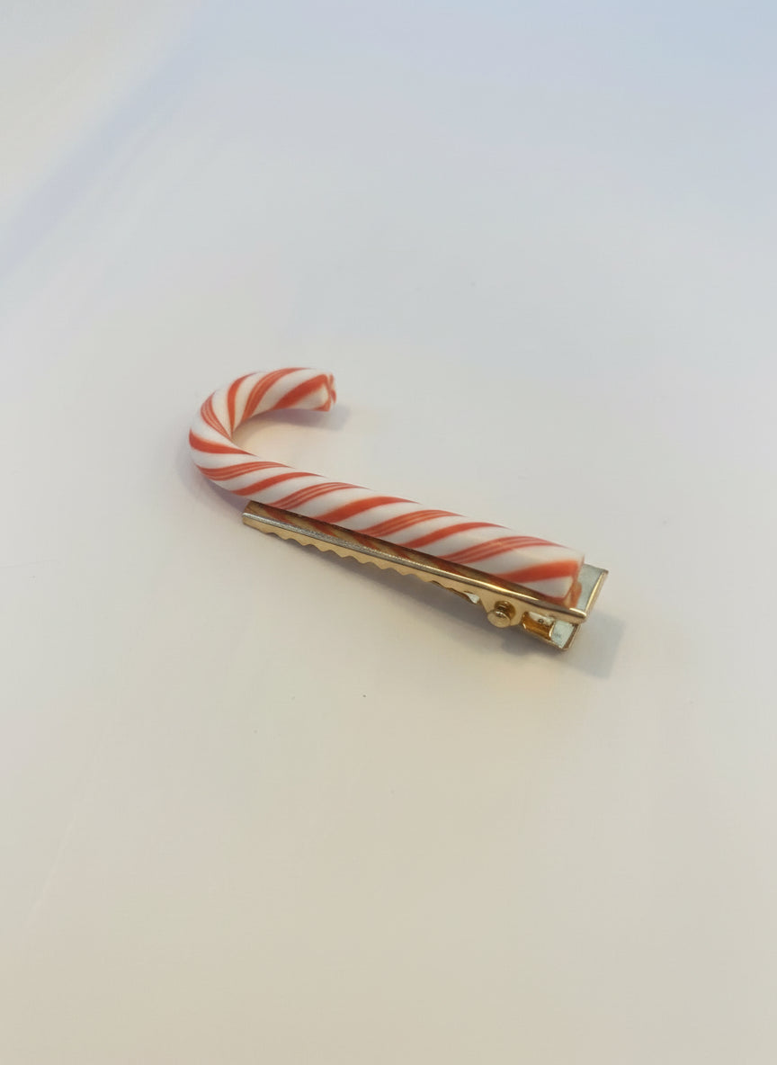 Candy Cane Hair Clip