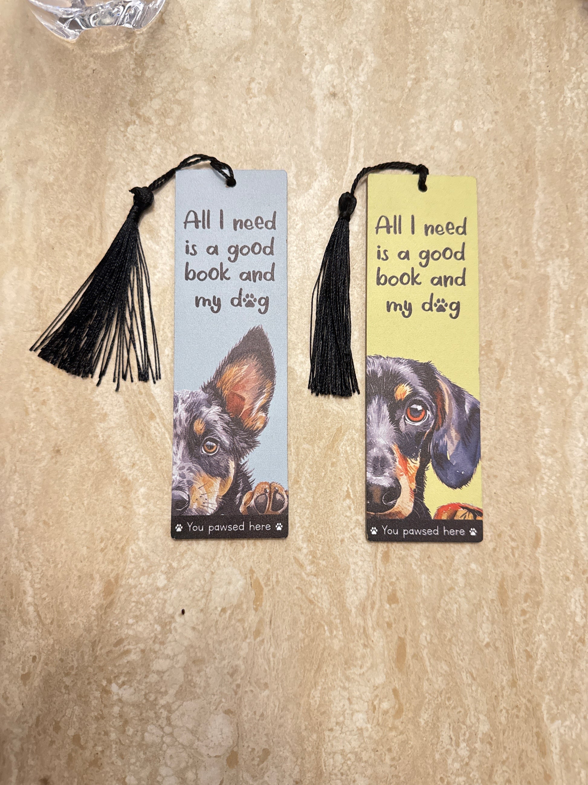 Dog bookmark (2 types)