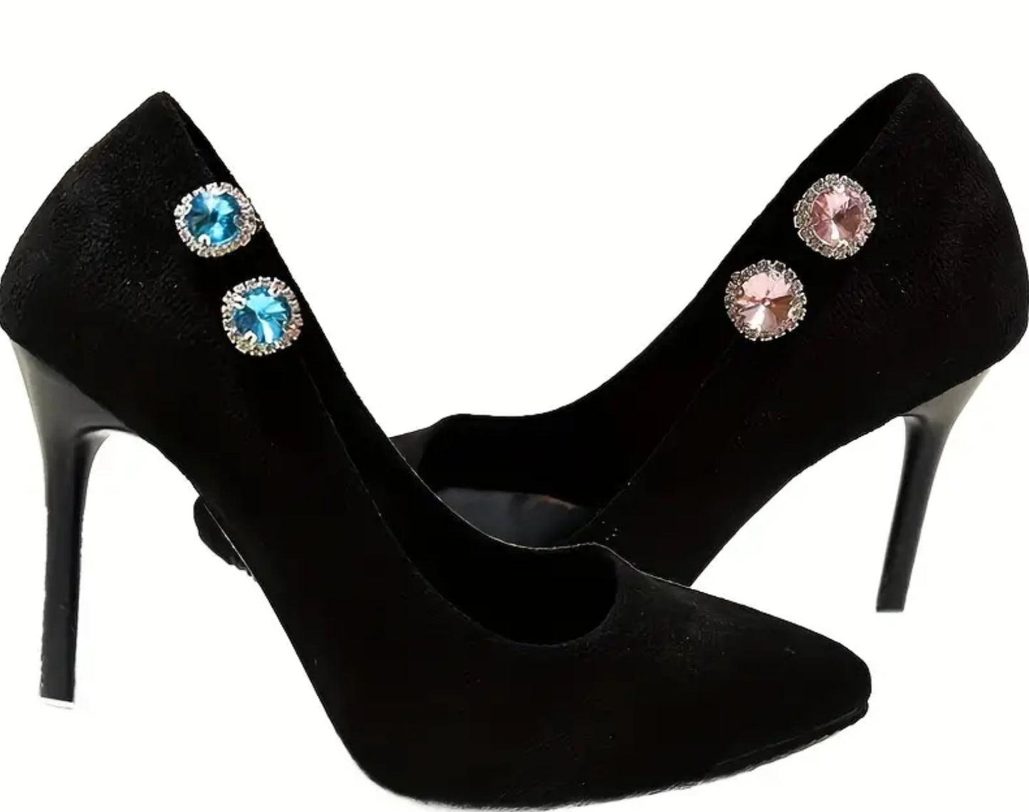 Gem shoe clips (small round)