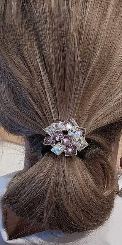 Modern Gem cluster hair tie