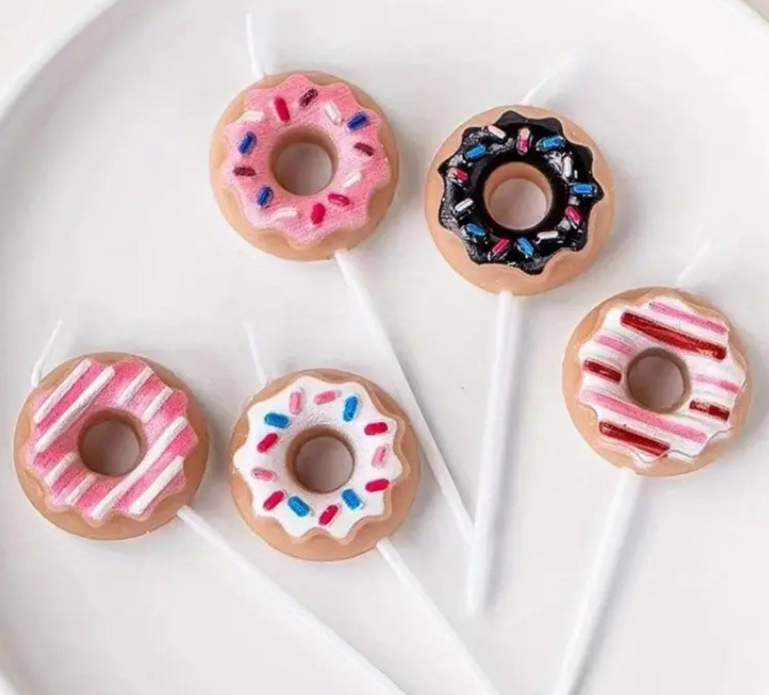 Doughnut Candles (Pack of 5)