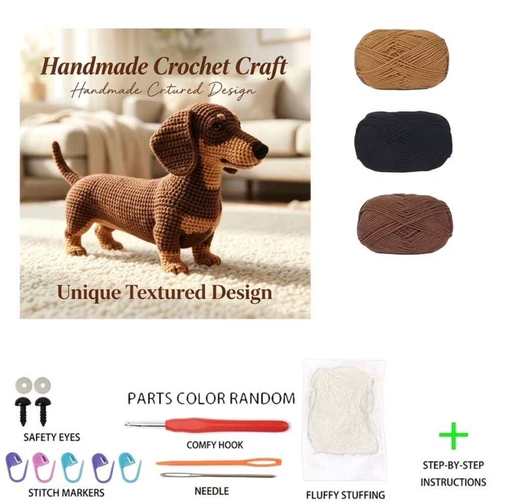 Dachshund Crochet Starter Kit