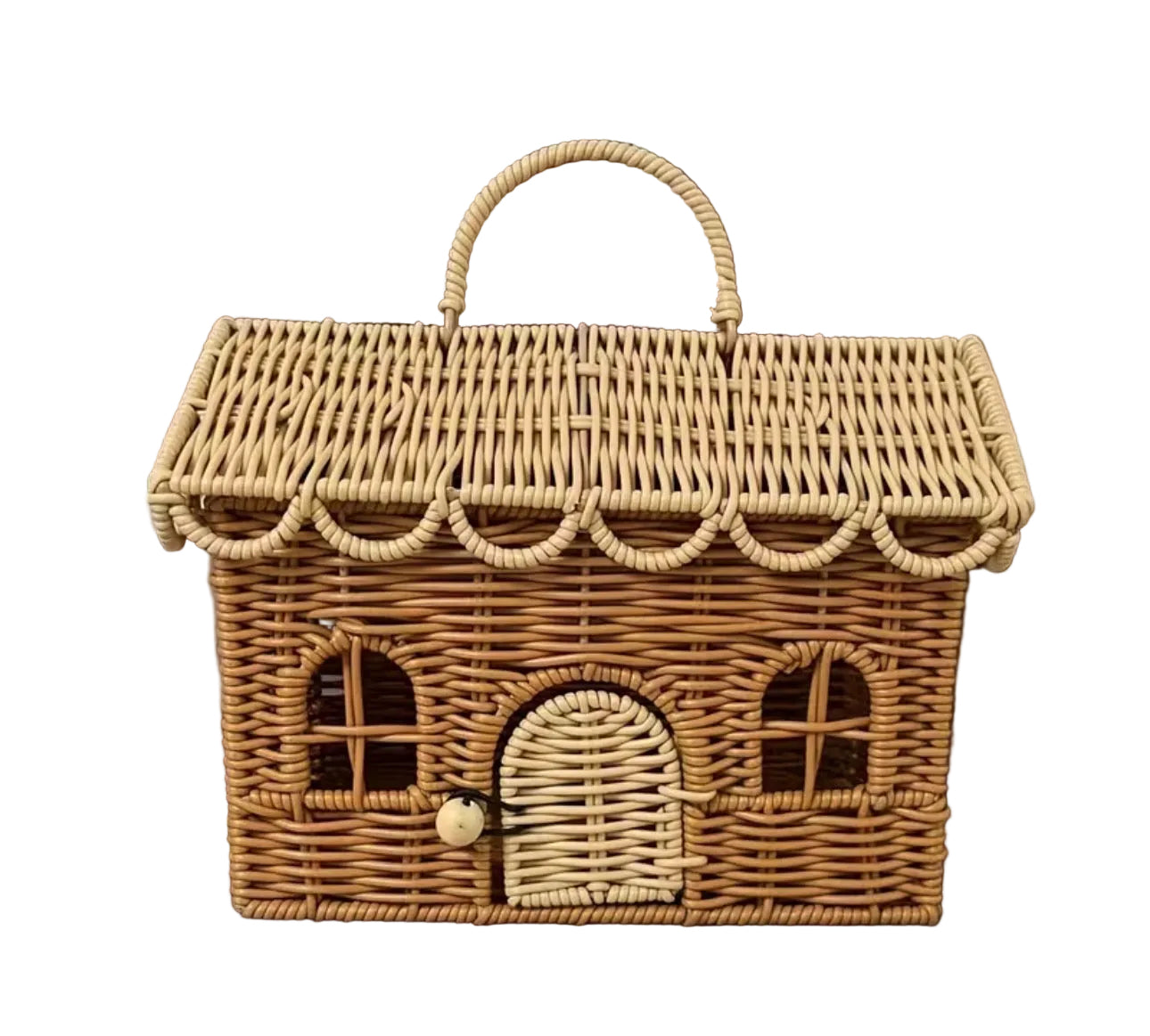 Rattan House Handbag