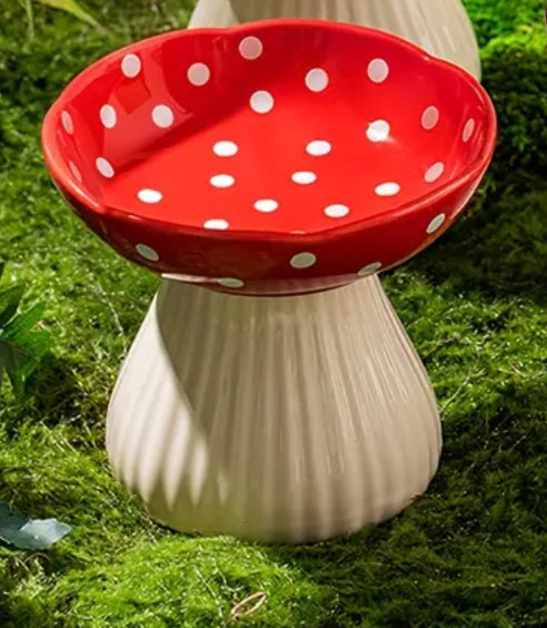 Mushroom Red  Ceramic bowl